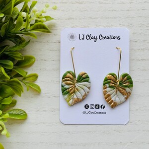 Heartleaf Philodendron Earring