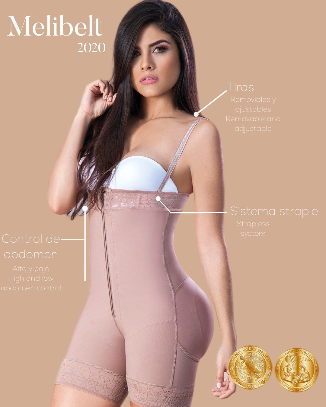 Fajas Colombiana 100% Original MD Abdomen control Tummy Tuck Perfect Body