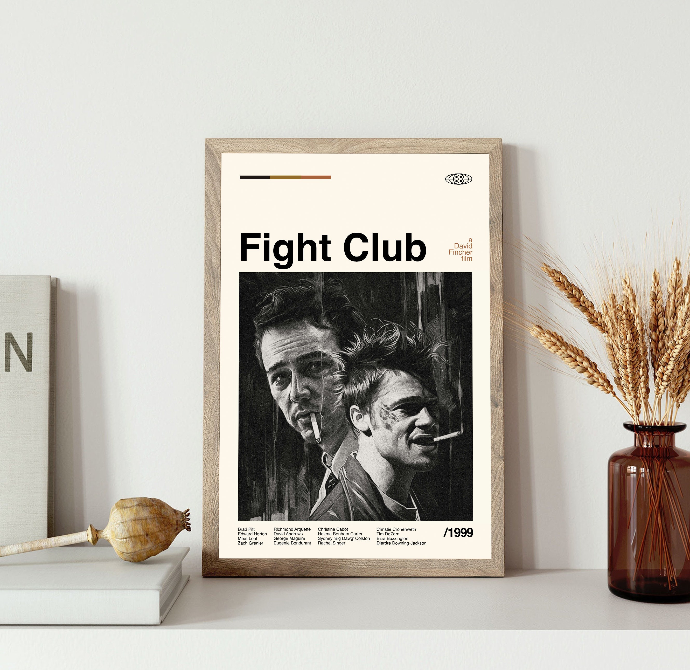 Discover Fight Club Movie Poster, David Fincher - Movie Poster, Minimalist Art, Vintage Poster