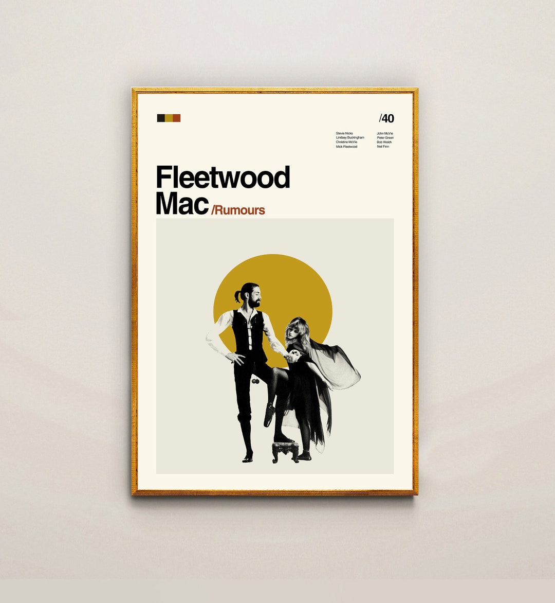 Fleetwood Mac Movie Fleetwood Mac Poster Movie Poster Etsy
