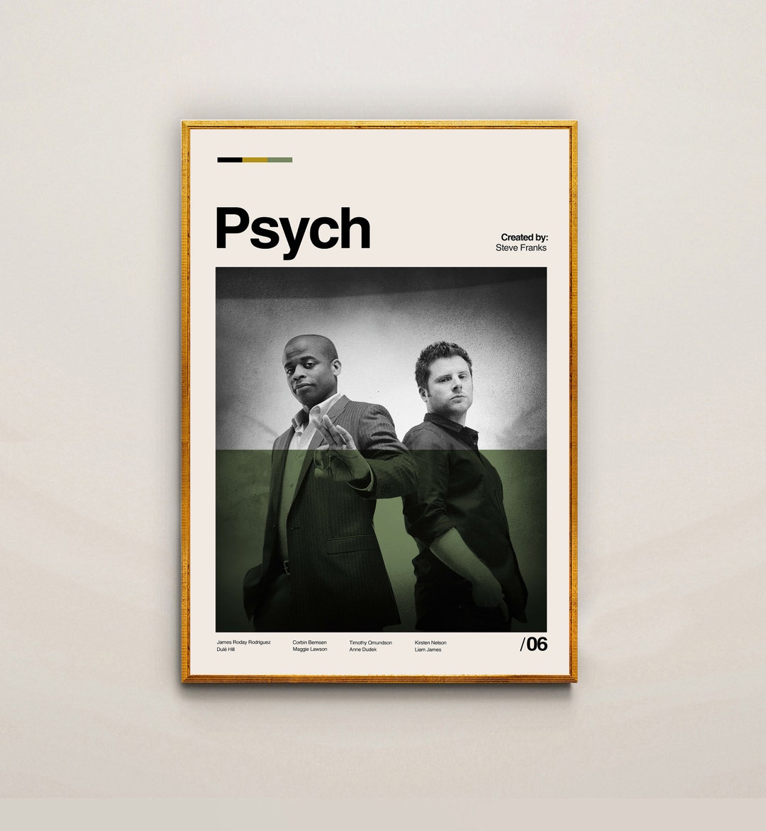 Psych Poster Psych Movie Steve Franks Movie Poster - Etsy
