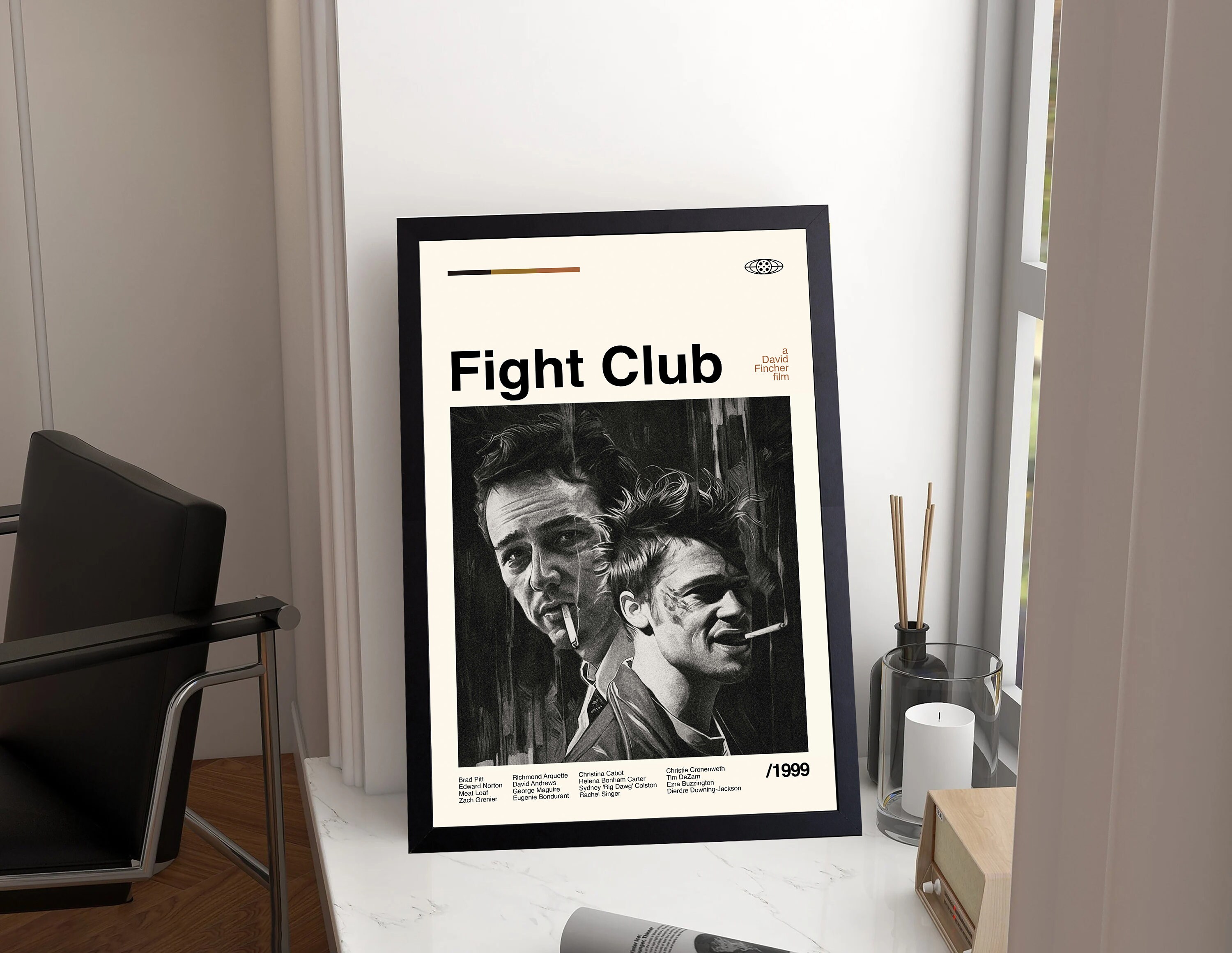 Discover Fight Club Movie Poster, David Fincher - Movie Poster, Minimalist Art, Vintage Poster