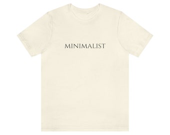 Simple T-shirt, Minimalist T-shirt, Minimalist Shirt, Simple Shirt, Minimal Lifestyle, Gift for Minimalist People, Simple