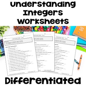 以下が含まれることがあります： 整数について生徒に教えるための、印刷可能なワークシートが3枚あります。ワークシートはレベル別に分けられており、レベル1が最も簡単で、レベル3が最も難しいです。各ワークシートには、液体の量を増減したり、商品の価格を変更したり、温度を変更したりするなど、整数の現実世界の例が多数含まれています。