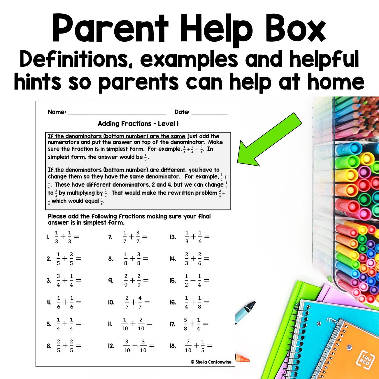 Adding Fractions Worksheets Differentiated Etsy Adding Fractions Worksheets Differentiated Etsy