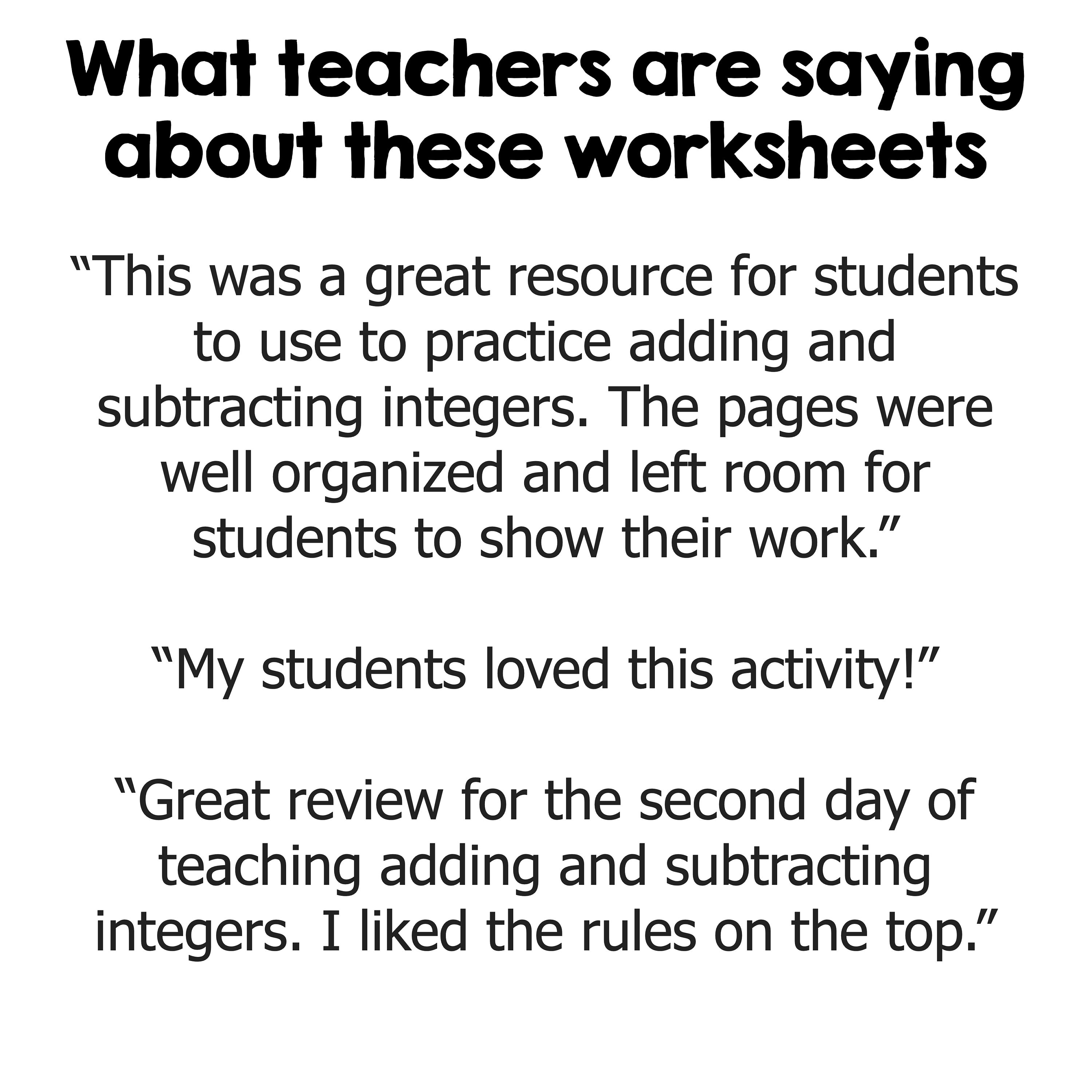 adding-and-subtracting-integers-worksheets-differentiated-etsy