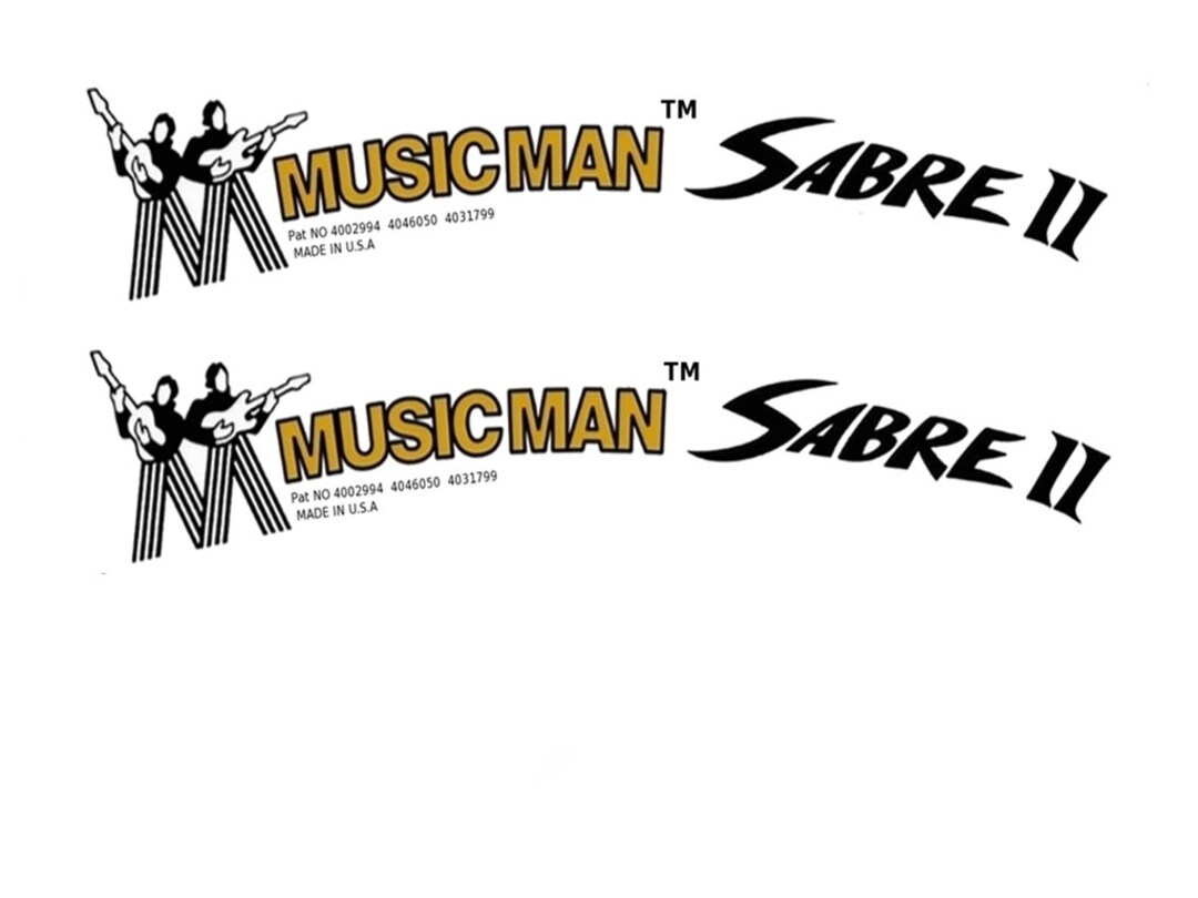 Musicman Sabre Guitar Decal Headstock Restoration Waterslide Etsy