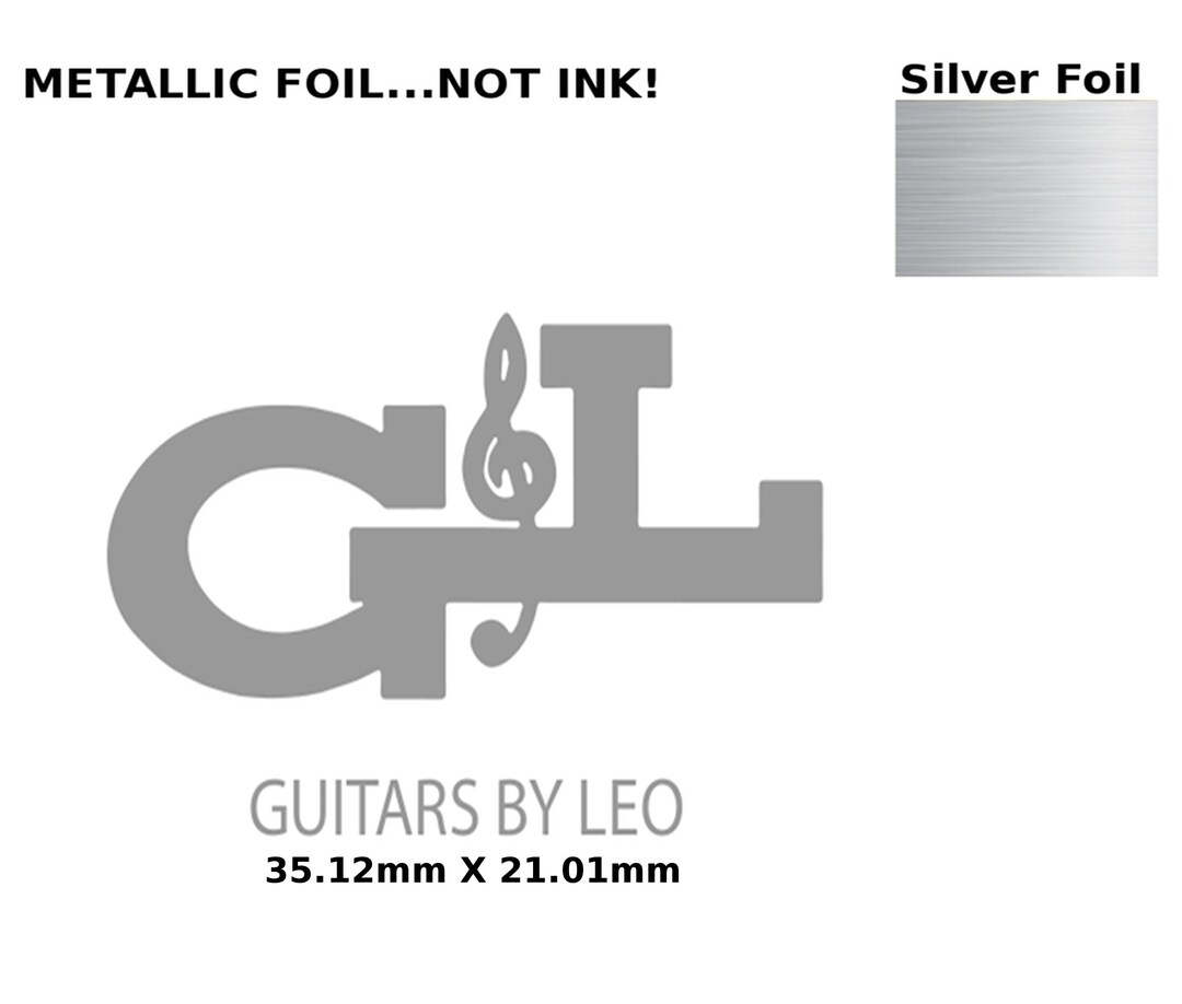 G&L Guitar Decal Head Stock Foil Water Slide Restoration Logo 165s Etsy