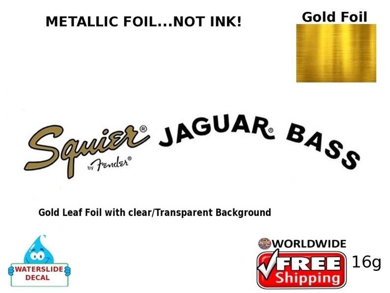 Squier Jaguar Bass Guitar Decal Headstock Restoration Etsy