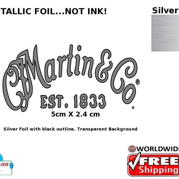 Martin Guitar Decal Etsy