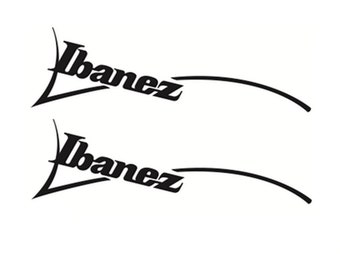 Ibanez Swoosh Guitar Decal Headstock Restoration Waterslide Decal Logo 33