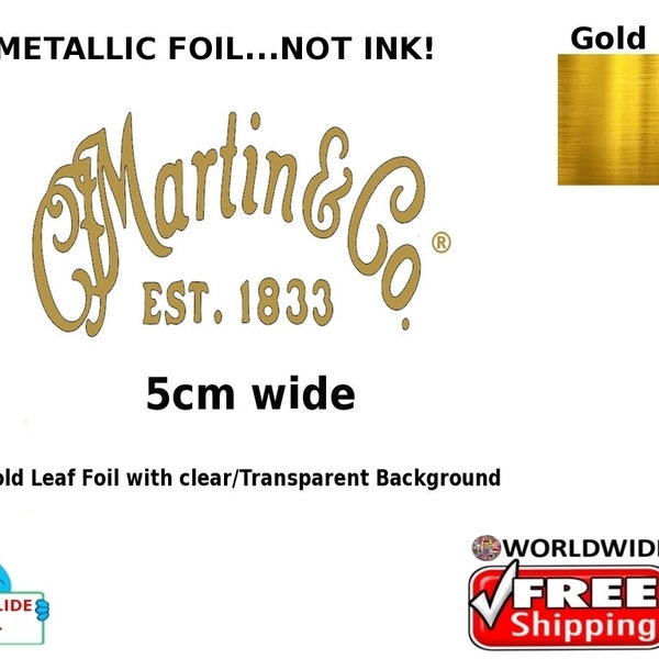 Martin Guitar Decal Etsy