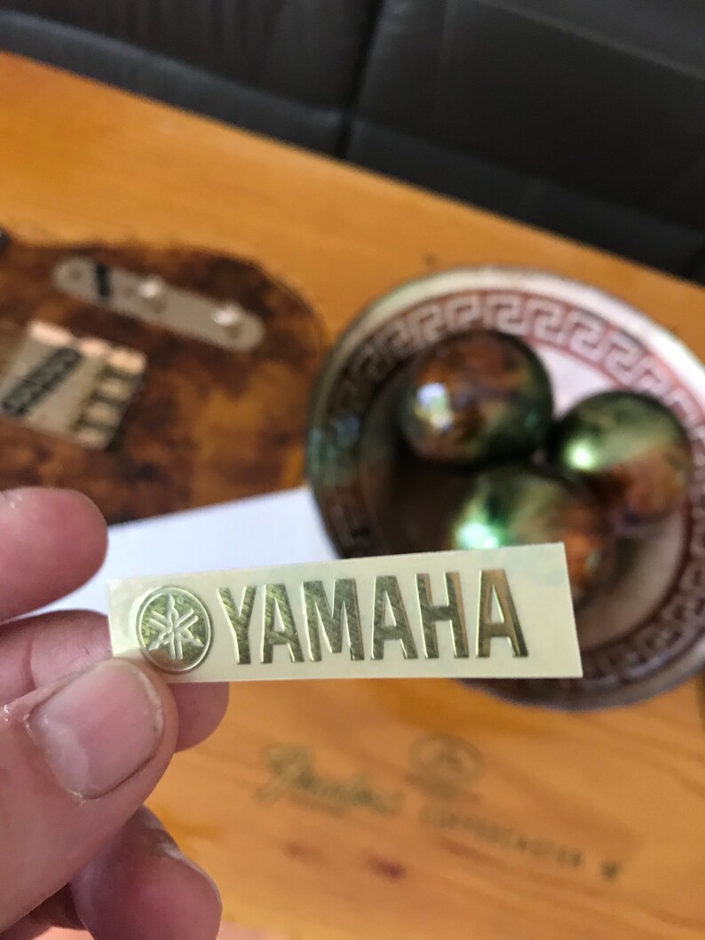 Yamaha Guitar Decal Headstock 3d Laser Metal Restoration Etsy