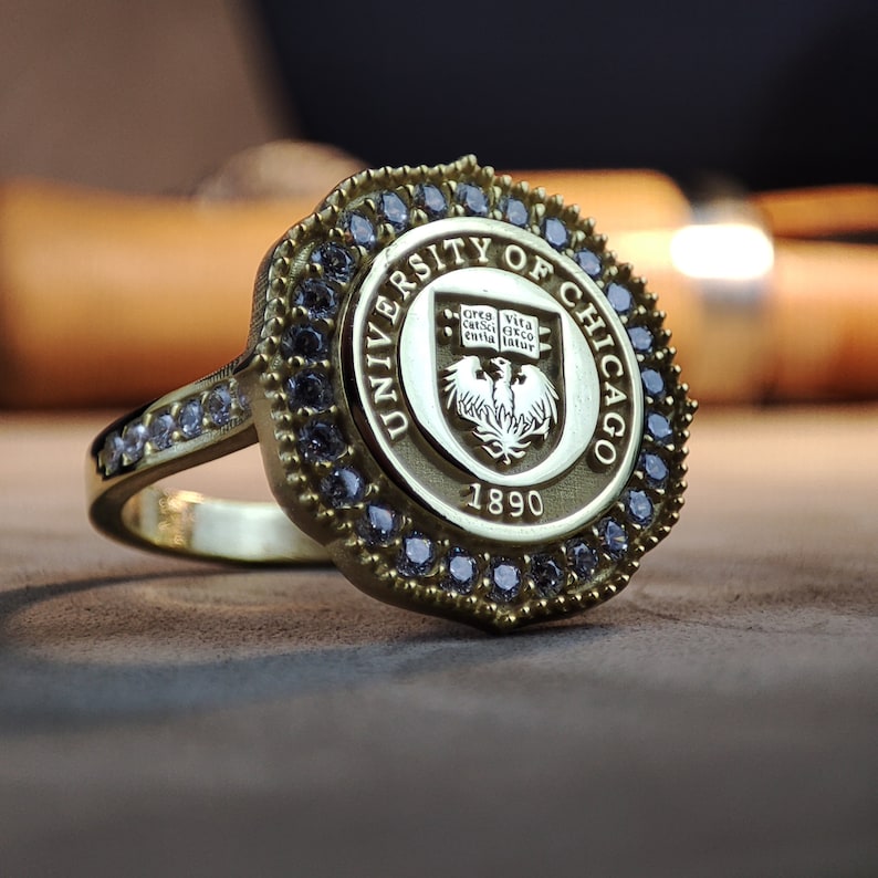 Unique Graduation Rings Delicate Custom Graduation Ring With