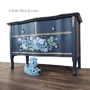 Vintage Navy Blue dresser SHIPPING IS ADDITONAL