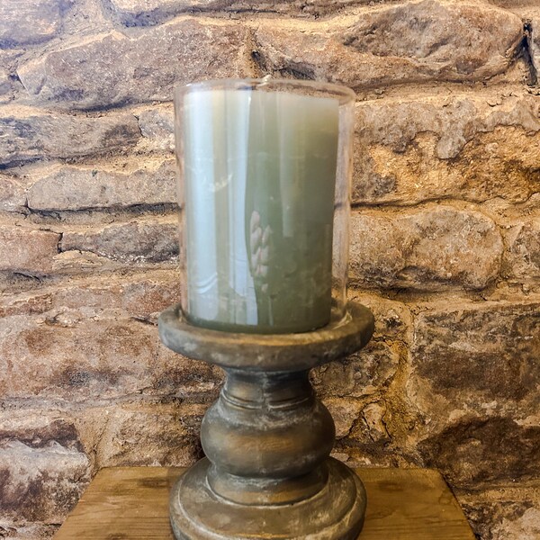 Rustic Hurricane candleholder