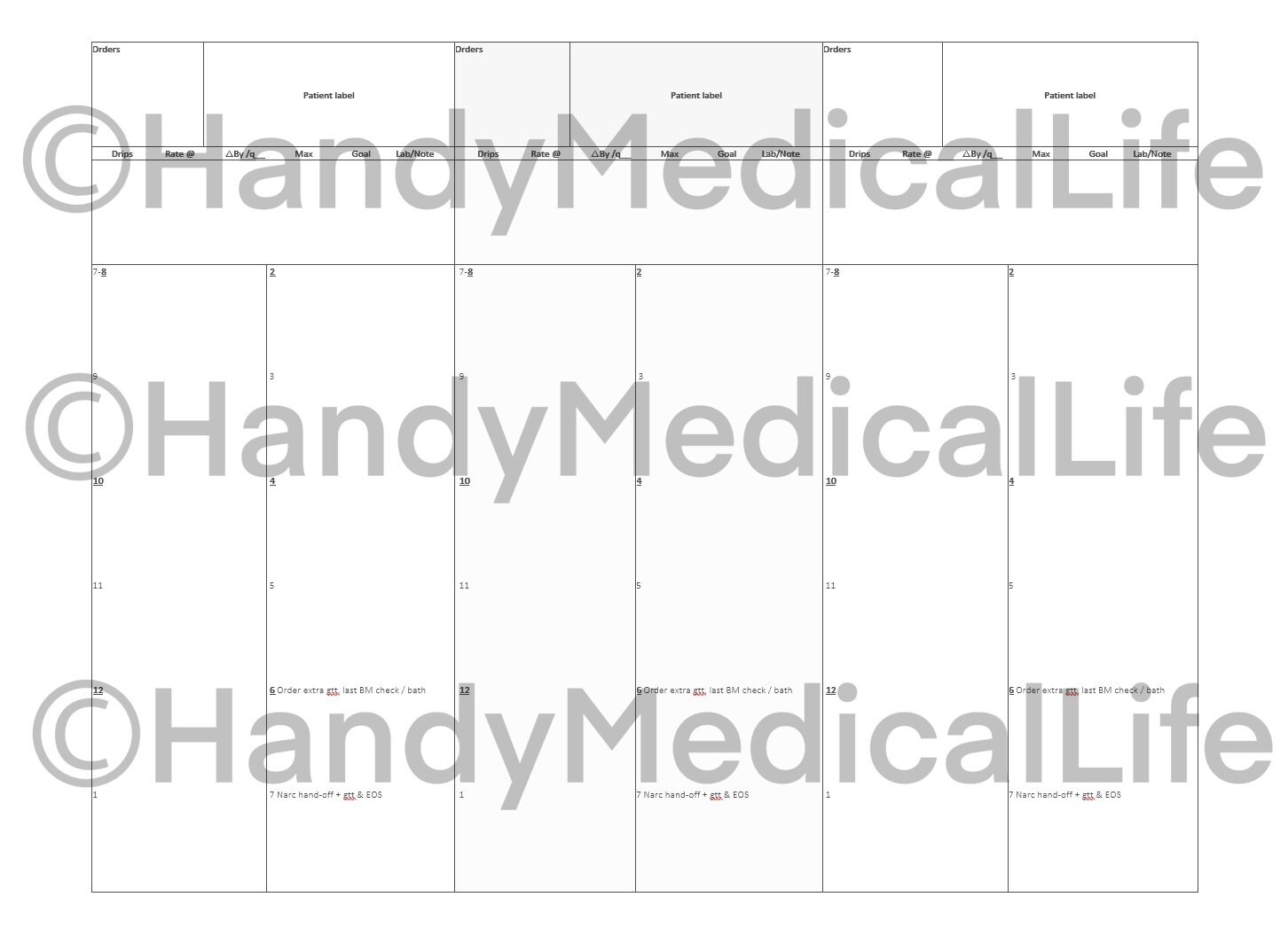 Nursing Report Sheet Three Patients Assessment Cheat Sheet - Etsy