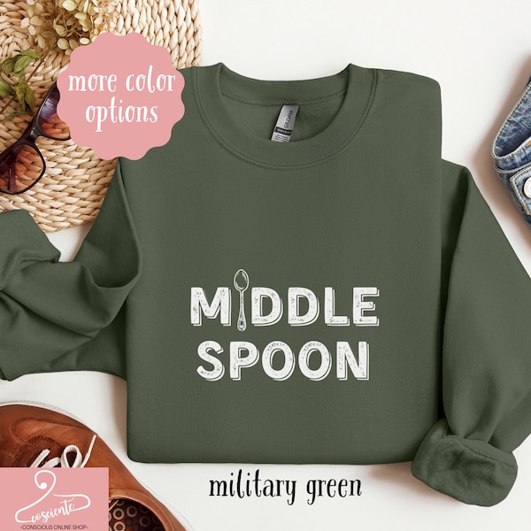 Middle Spoon Shirt, Throuple Sweatshirt Gift, Gift for Throuple T Shirt
