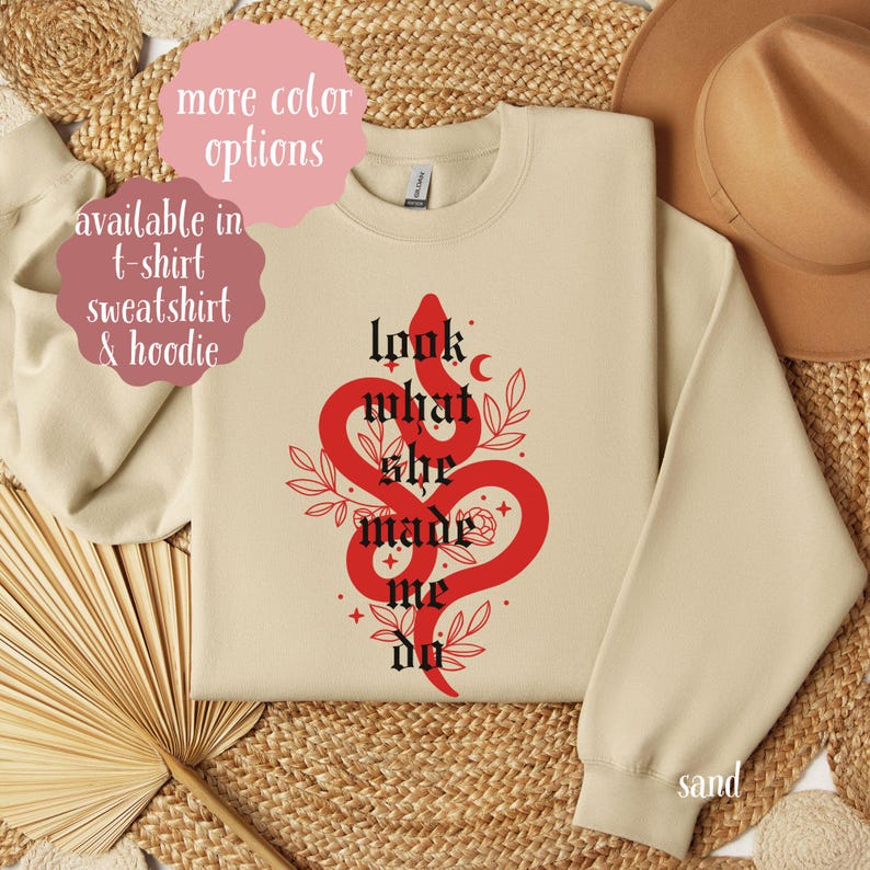 Look What She Made Me Do Sweatshirt, Gift for Boyfriend Concert Outfit