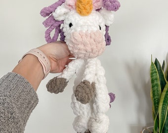 Crochet Unicorn Snuggler