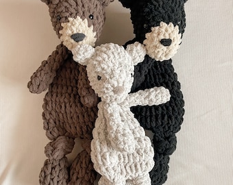 MADE TO ORDER - Crochet Bear Snuggler