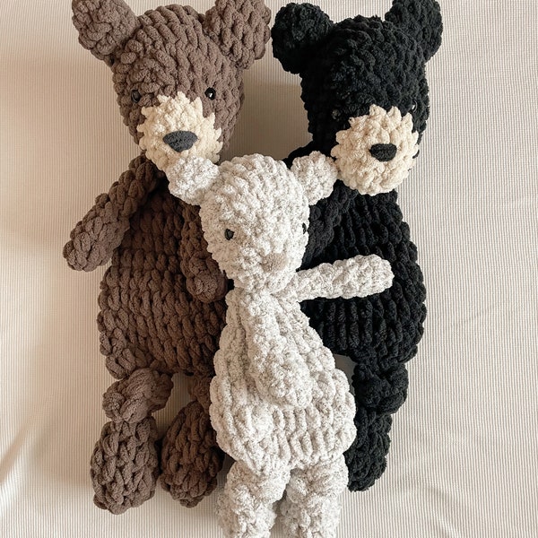 MADE TO ORDER - Crochet Bear Snuggler