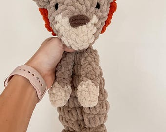 Crochet Lion Snuggler