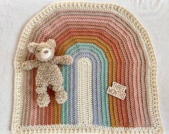 Crochet Rainbow Baby Blanket