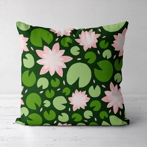 Floral Pillow Cover, Throw Pillow Cover, Outdoor Pillow Case, Botanical Pillow Cover, Modern Home Decor 18x18 20x20 22x22 24x24