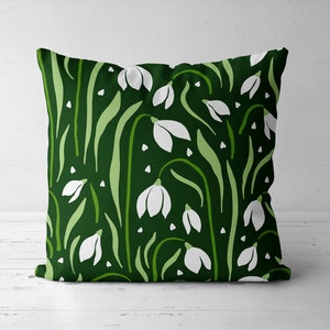 Floral Pillow Cover, Throw Pillow Cover, Outdoor Pillow Case, Botanical Pillow Cover, Modern Home Decor 18x18 20x20 22x22 24x24
