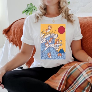 The Great Wave of Corgis - Gift for Welsh Corgis lovers and Corgi dog mom
