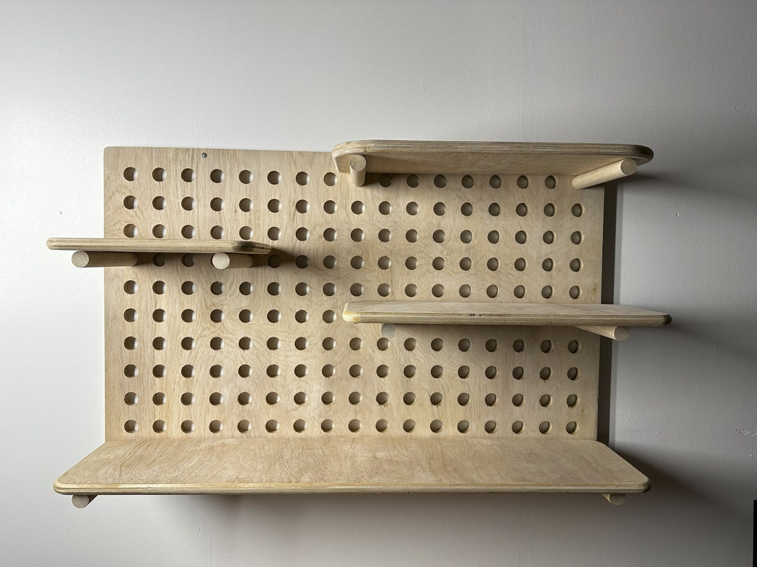 Modular Pegboard Shelf Etsy