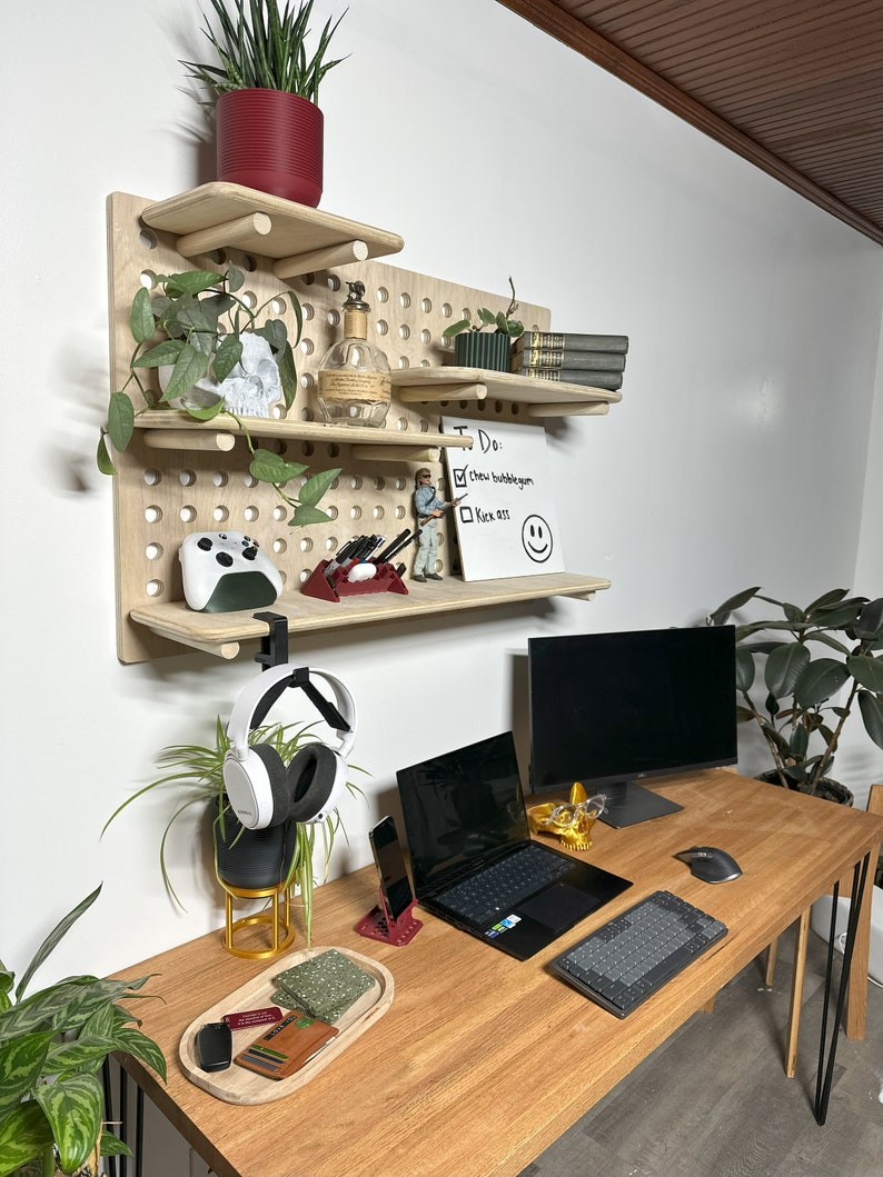 Modular Pegboard Shelf Etsy