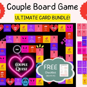Couple's board game | Couple conversation cards | Couples game | Gift for her | Gift for him | Valentine's day | Couple gifts | Couple games