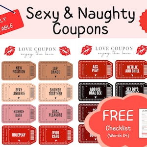 Printable Naughty Coupon Book | Love coupons | sex coupons | enhance intimacy and love | printable | Instant download | Certified Love Coach