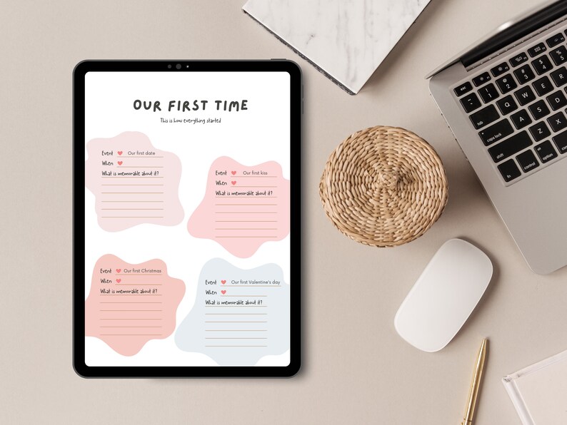 Koppelplanner | Koppeldagboek | Relatieplanner Relatie | Relatietherapie | Afdrukbare planner | Direct downloaden | Gesprek afbeelding 4