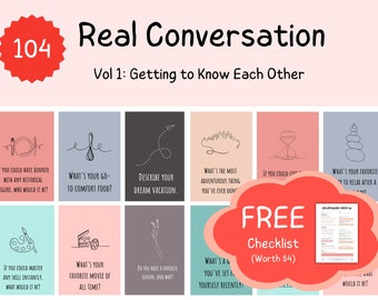 Couple conversation card | Getting to know each other| Icebreaker | couple card game | couple game night | printable game | question cards