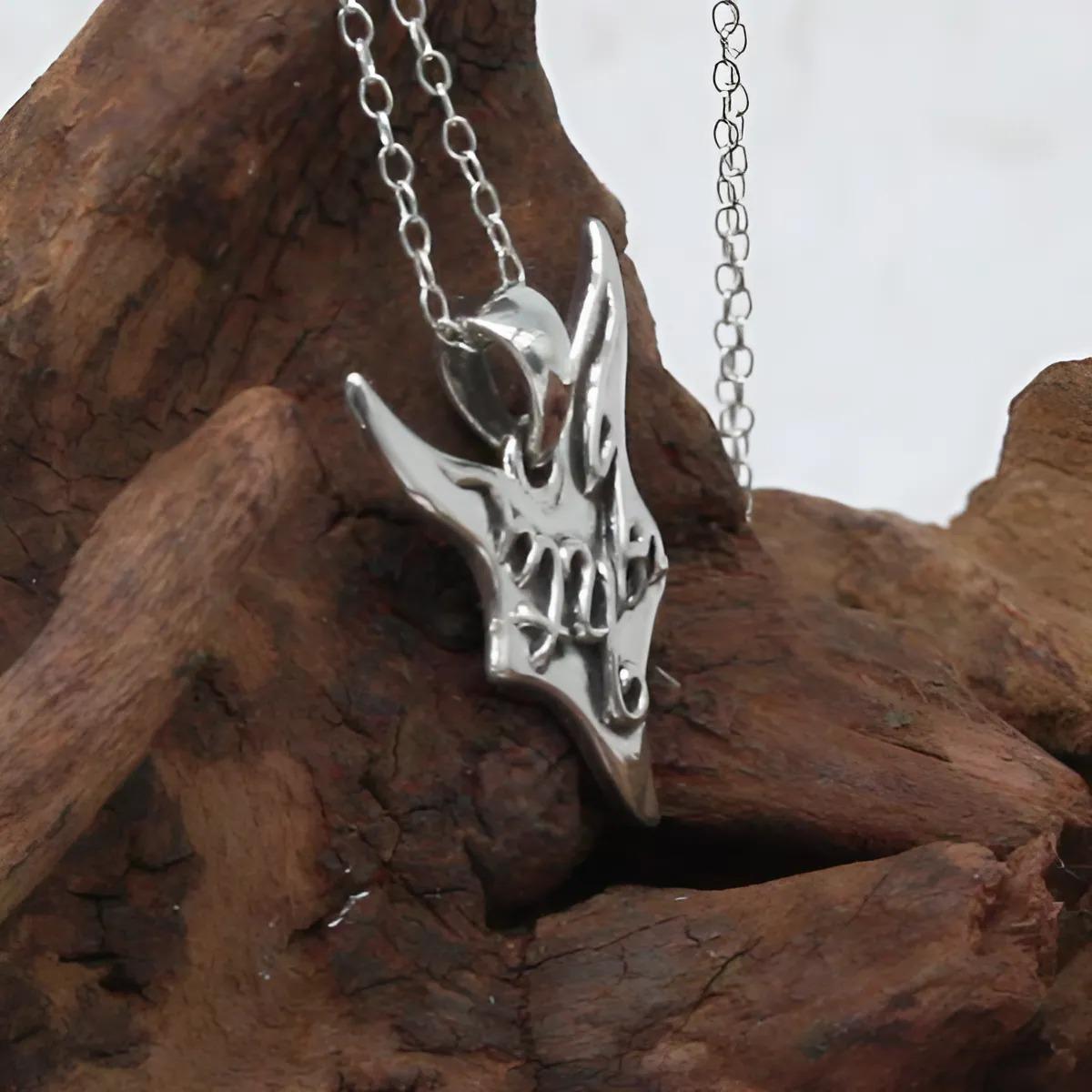 Collana Amuleto del Dio Sole Ra dell'Antico Egitto in Argento Sterling 925 Merryshine per Uomo