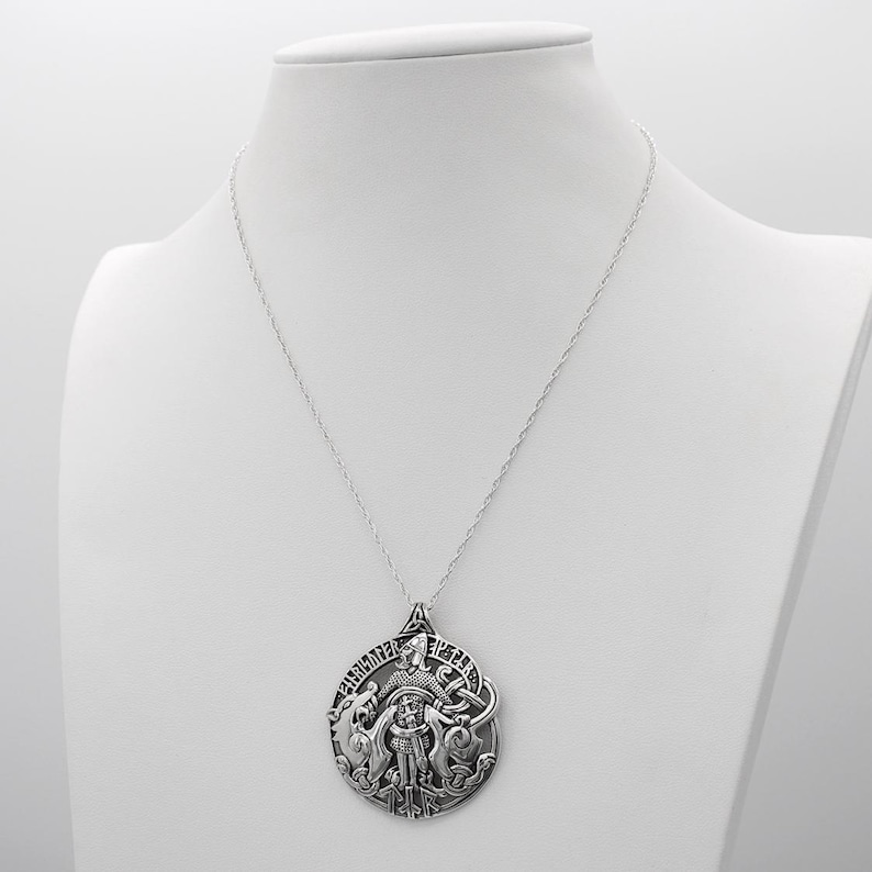Large Tyr Pendant Necklace