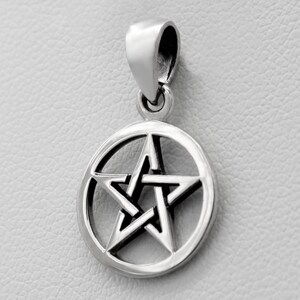 Small Pentacle Pendant Pentagram Necklace
