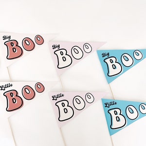 Bandeira da flâmula do Dia das Bruxas do Big Boo Little Boo | Download instantâneo