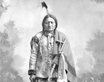 1885 Sioux CHIEF SITTING BULL Glossy 8x10 or 11x14 Photo Print Native American Poster
