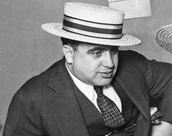 Criminal Mobster AL CAPONE Glossy 8x10 or 11x14 Photo Print Chicago Mafia Poster