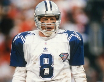 Dallas Cowboys TROY AIKMAN Glossy 8x10 or 11x14 Photo Print Football Poster HOF 2006