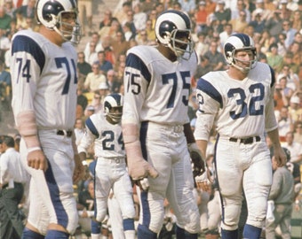 Rams Legends MERLIN OLSON & Deacon Jones Glossy 8x10 or 11x14 Photo Los Angeles Fearsome Foursome Print Football Poster