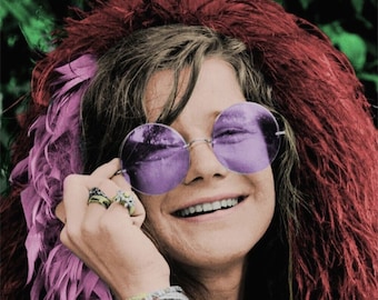 Famous Singer JANIS JOPLIN Glossy 8x10 or 11x14 Photo Print Celebrity Poster