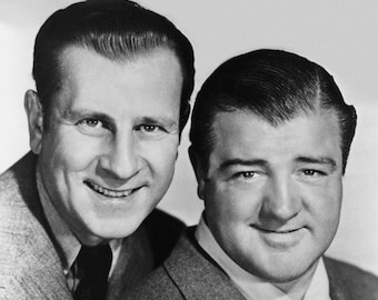 Comedy Duo ABBOTT and COSTELLO Glossy 8x10 or 11x14 Photo Print Hollywood Actors Poster