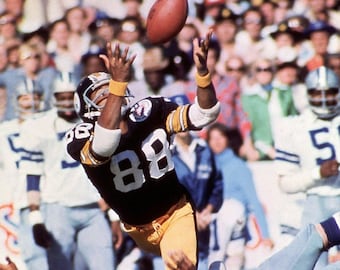 Hall of Famer LYNN SWANN Glossy 8x10 Photo Pittsburgh Steelers Print Super Bowl X Poster HOF2001
