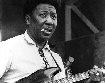 Blues Singer MUDDY WATERS Glossy 8x10 or 11x14 Photo Music Legend Print Guitarist Poster