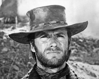 Celebrity Icon CLINT EASTWOOD Glossy 8x10 or 11x14 Photo Cowboy Western Print Hollywood Actor Poster